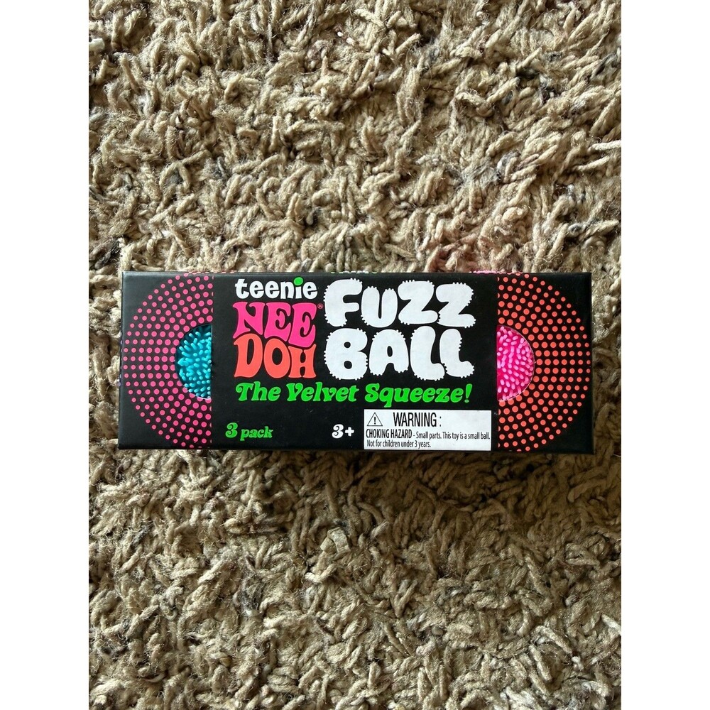 Schylling Teenie NeeDoh Fuzz Ball Squeeze Squishy Toy
